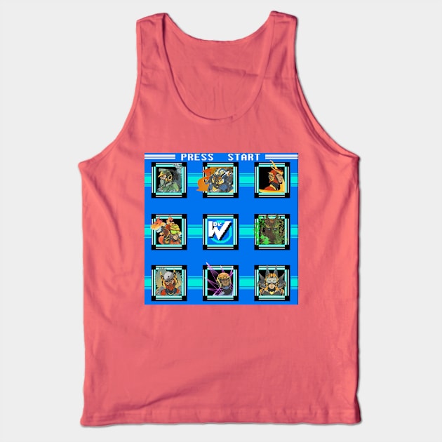 Mega Man II - Stage Select Tank Top by JoyfulConstruct